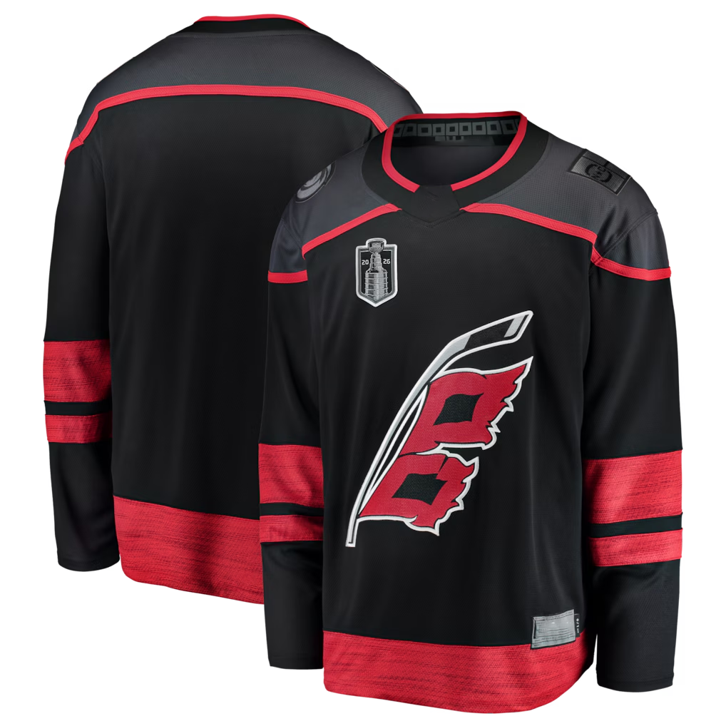 Crovyle C.Hurricanes Black 2026 Stanley Cup Final Home Breakaway Stitched Jerseys