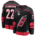 Crovyle C.Hurricanes #22 Logan Stankoven Black 2026 Stanley Cup Champions Home Breakaway Stitched Jerseys