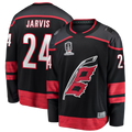 Crovyle C.Hurricanes #24 Seth Jarvis Black 2026 Stanley Cup Champions Home Breakaway Stitched Jerseys