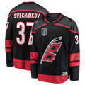 Crovyle C.Hurricanes #37 Andrei Svechnikov Black 2026 Stanley Cup Final Home Breakaway Stitched Jerseys
