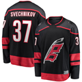 Crovyle C.Hurricanes #37 Andrei Svechnikov Black Home Breakaway Stitched Jerseys