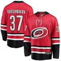 Crovyle C.Hurricanes #37 Andrei Svechnikov Red Alternate Breakaway Player Stitched Jerseys
