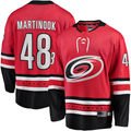 Crovyle C.Hurricanes #48 Jordan Martinook Red Alternate Breakaway Player Stitched Jerseys