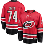 Crovyle C.Hurricanes #74 Jaccob Slavin Red Alternate Breakaway Player Stitched Jerseys