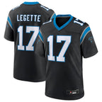 Crovyle C.Panthers #17 Xavier Legette Black 2024 First Round Pick Game Player Jersey American Stitched  Jerseys