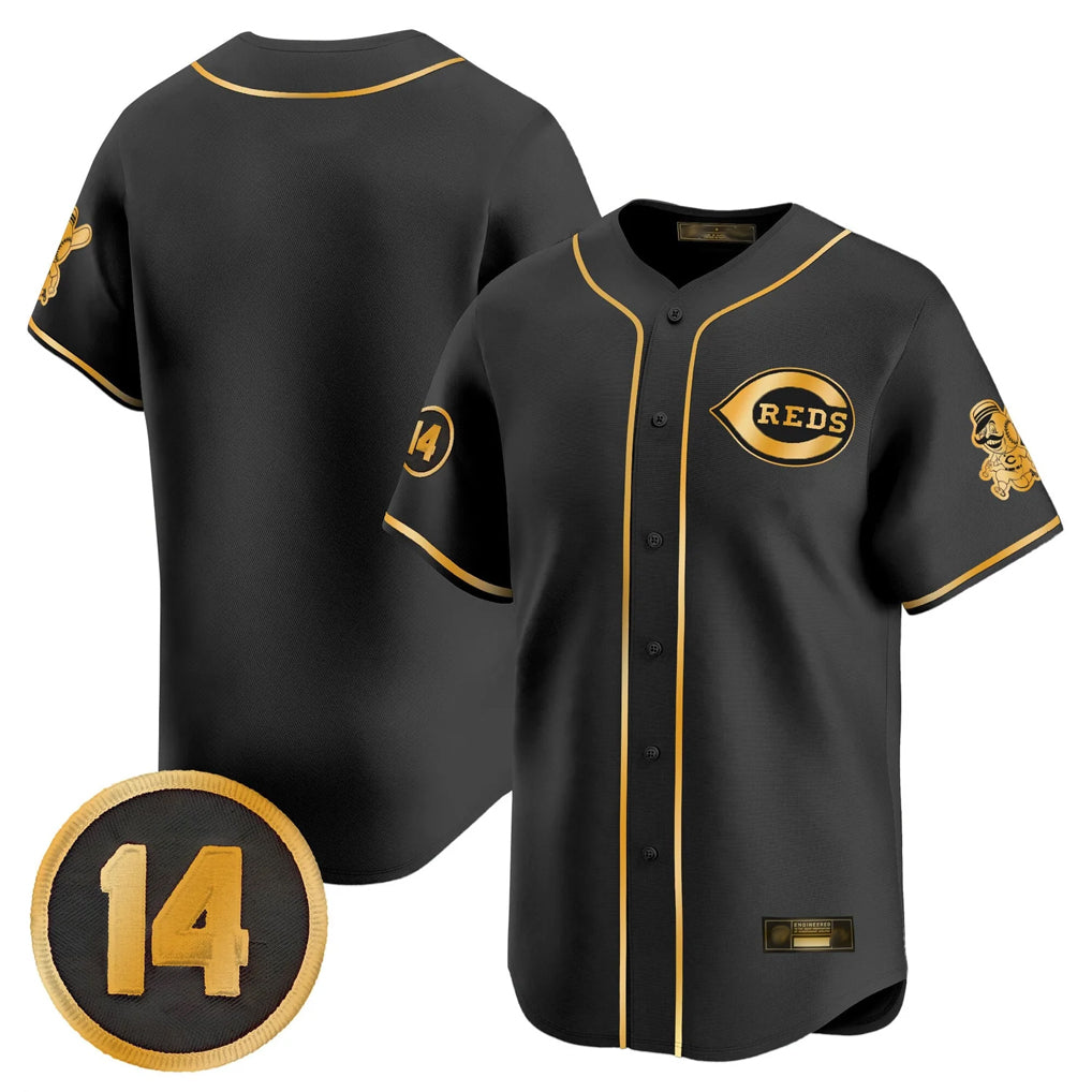 Crovyle C.Reds Black-Gold Vapor Premier Limited Home Blank Player Stitched Jerseys