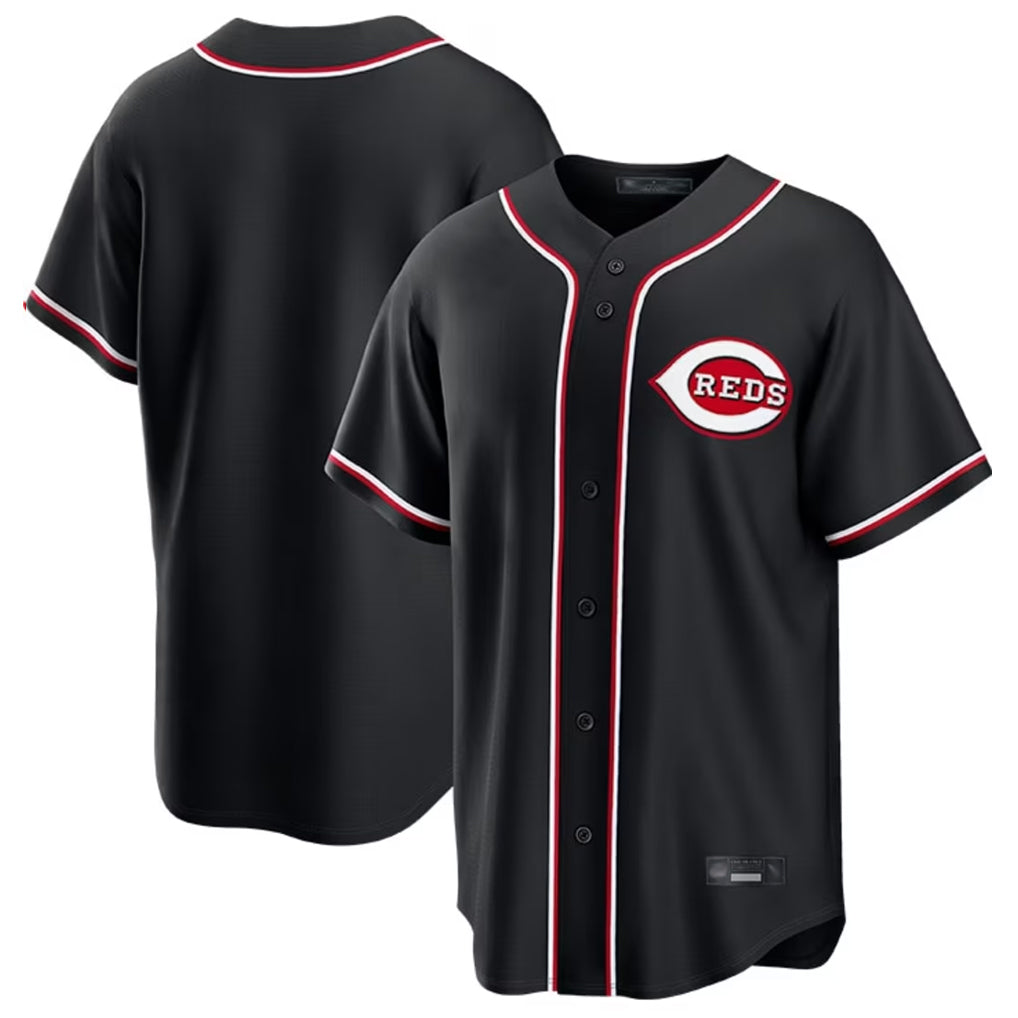 Crovyle C.Reds Black Fashion Out Home Game Blank Player Stitched Jerseys