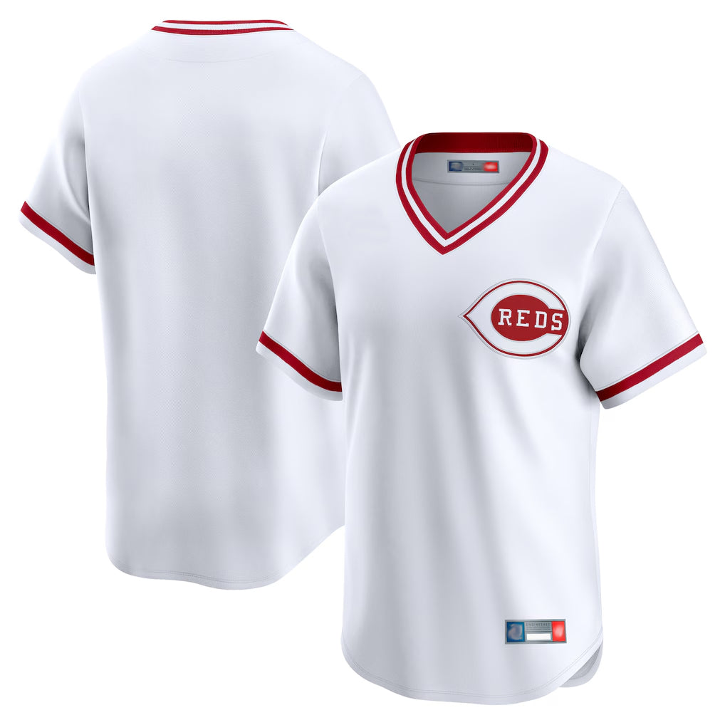 Crovyle C.Reds White Cooperstown Collection Limited T-shirt Home Blank Player Stitched Jerseys