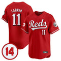 Crovyle C.Reds #11 Barry Larkin Player Red Vapor Premier Limited Home Stitched Jerseys