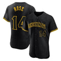 Crovyle C.Reds #14 Pete Rose Player Black Snake Skin City Limited Elite Home Stitched Jerseys