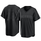 Crovyle C.Reds #14 Pete Rose Player Black T-shirt Game Home Stitched Jerseys