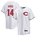 Crovyle C.Reds #14 Pete Rose Player White Home Game Stitched Jerseys