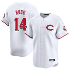 Crovyle C.Reds #14 Pete Rose Player White Limited Home Stitched Jerseys