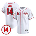 Crovyle C.Reds #14 Pete Rose Player White Vapor Premier Limited Home Stitched Jerseys