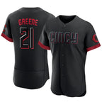 Crovyle C.Reds #21 Hunter Greene Player Black City Connect Limited Elite Home Stitched Jerseys