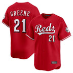 Crovyle C.Reds #21 Hunter Greene Player Red Home Limited Stitched Jerseys