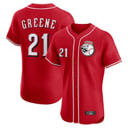 Crovyle C.Reds #21 Hunter Greene Player Red Limited Elite Home Game Stitched Jerseys