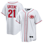 Crovyle C.Reds #21 Hunter Greene Player White Game Home Stitched Jerseys