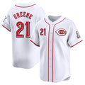 Crovyle C.Reds #21 Hunter Greene Player White Home Limited Stitched Jerseys