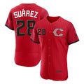 Crovyle C.Reds #28 Eugenio Su¨¢rez Player Red 2026 City Connect Limited Elite Home Stitched Jerseys