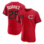 Crovyle C.Reds #28 Eugenio Su¨¢rez Player Red 2026 City Connect Limited Elite Home Stitched Jerseys