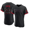 Crovyle C.Reds #29 TJ Friedl Player Black City Connect Limited Elite Home Stitched Jerseys
