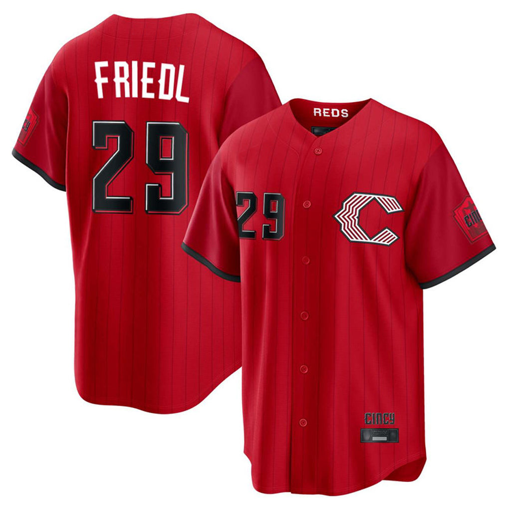 Crovyle C.Reds #29 TJ Friedl Player Red 2026 City Connect Home Game Stitched Jerseys