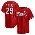 Crovyle C.Reds #29 TJ Friedl Player Red Home Game Stitched Jerseys