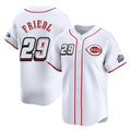 Crovyle C.Reds #29 TJ Friedl Player White Speedway Classic Home Limited Stitched Jerseys