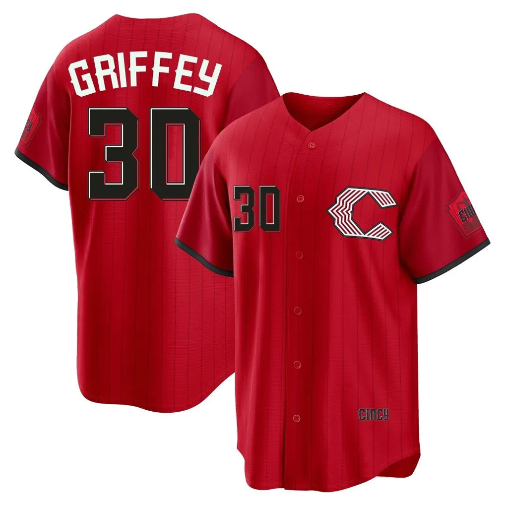 Crovyle C.Reds #30 Ken Griffey Player Red 2026 City Connect Home Game Stitched Jerseys