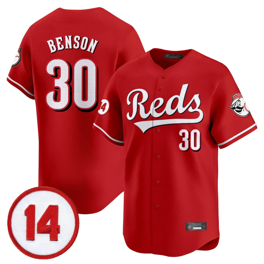 Crovyle C.Reds #30 Ken Griffey Player Red Vapor Premier Limited Home Stitched Jerseys