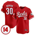 Crovyle C.Reds #30 Ken Griffey Player Red Vapor Premier Limited Home Stitched Jerseys