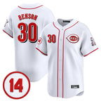 Crovyle C.Reds #30 Ken Griffey Player White Vapor Premier Limited Home Stitched Jerseys