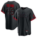 Crovyle C.Reds #35 Jose Trevino Player Black City Connect Home Game Stitched Jerseys