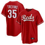 Crovyle C.Reds #35 Jose Trevino Player Red Home Game Stitched Jerseys