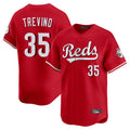 Crovyle C.Reds #35 Jose Trevino Player Red Home Limited Stitched Jerseys