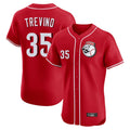 Crovyle C.Reds #35 Jose Trevino Player Red Limited Elite Home Game Stitched Jerseys