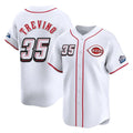 Crovyle C.Reds #35 Jose Trevino Player White Speedway Classic Home Limited Stitched Jerseys