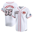 Crovyle C.Reds #35 Jose Trevino Player White Speedway Classic Home Limited Stitched Jerseys