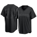 Crovyle C.Reds #37 Tyler Stephenson Player Black T-shirt Game Home Stitched Jerseys