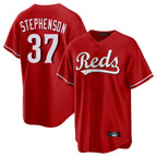 Crovyle C.Reds #37 Tyler Stephenson Player Red Home Game Stitched Jerseys