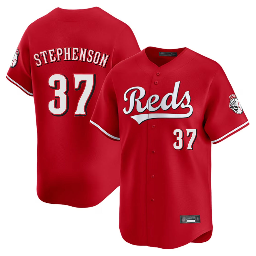 Crovyle C.Reds #37 Tyler Stephenson Player Red Home Limited Stitched Jerseys