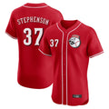 Crovyle C.Reds #37 Tyler Stephenson Player Red Limited Elite Home Game Stitched Jerseys