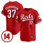 Crovyle C.Reds #37 Tyler Stephenson Player Red Vapor Premier Limited Home Stitched Jerseys