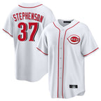 Crovyle C.Reds #37 Tyler Stephenson Player White Game Home Stitched Jerseys