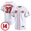 Crovyle C.Reds #37 Tyler Stephenson Player White Vapor Premier Limited Home Stitched Jerseys