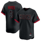 Crovyle C.Reds #3 Ke'Bryan Hayes Player Black City Connect Home Limited Stitched Jerseys