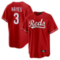 Crovyle C.Reds #3 Ke'Bryan Hayes Player Red Home Game Stitched Jerseys