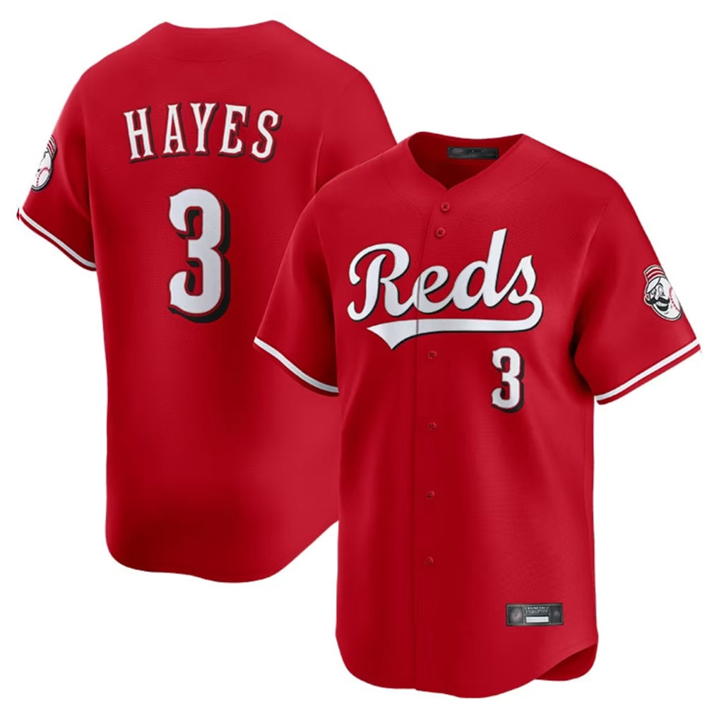 Crovyle C.Reds #3 Ke'Bryan Hayes Player Red Home Limited Stitched Jerseys