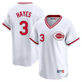 Crovyle C.Reds #3 Ke'Bryan Hayes Player White Cooperstown Collection Limited T-shirt Home Stitched Jerseys